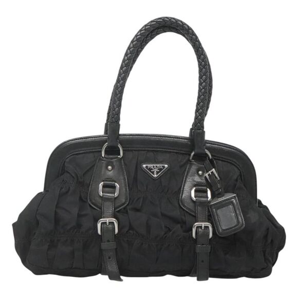 Prada Gaufre Black Nylon Shoulder Bag (Pre-Owned) - Picture 1 of 16